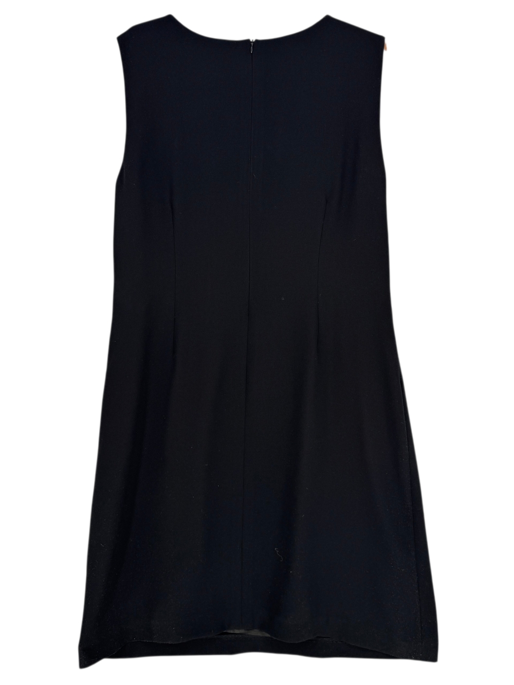 Givenchy Black Sleeveless Shift Dress Sheath Knee Length Quiet Luxury New - Picture 3 of 7